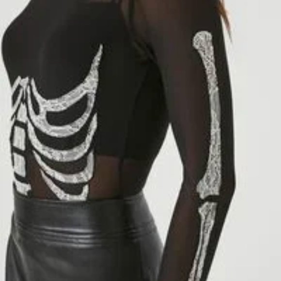 Sheer Mesh Skeleton Bodysuit - Picture 3 of 4